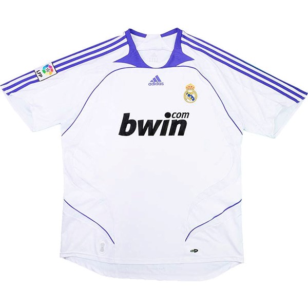 Tailandia Camiseta Real Madrid Primera equipo Retro 2007 2008 Blanco